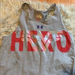 Wonder Woman Under Armour tank top.